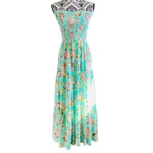 Sunday Mi Amor Floral Sleeveless Sundress Sz-Medium